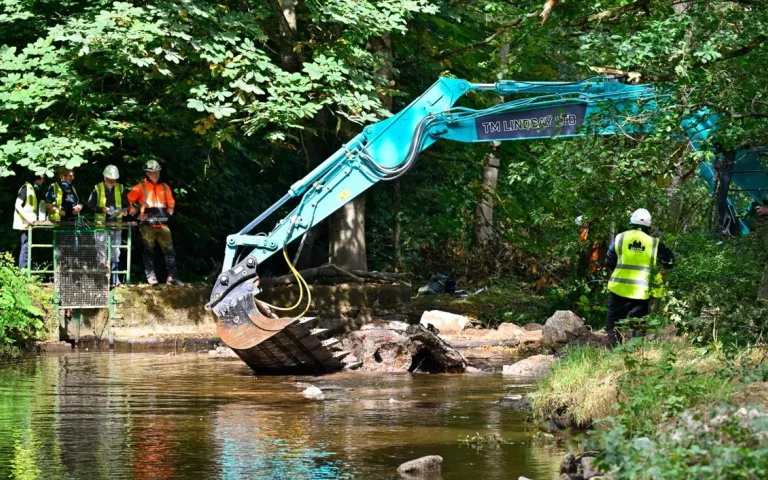 Acorn bank weir removal cumbria